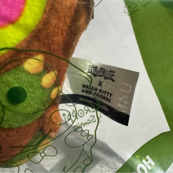 New Sanrio Yu-Gi-Oh x Hello Kitty McDonalds 3” Plush Toy #4 KEROPPI x KURIBOH - Picture 4 of 8